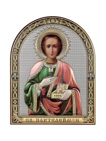 ИКОНА "СВЯТОЙ ПАНТЕЛЕЙМОН ЦЕЛИТЕЛЬ" (АРТ. ПЭ-СП)