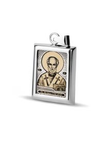 Прямоугольная икона подвеска "Св. Мученик Григорий" (арт. С-П20 Григорий) 