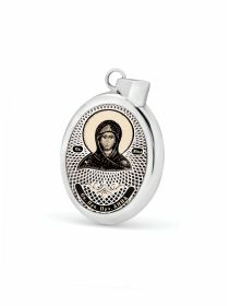 Овальная икона подвеска "Св. Праведная Пророчица Анна" (арт. С-020 Анна) 