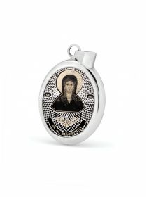 Овальная икона подвеска "Св. мученица Валентина Кесарийская (Палестинская)" (арт. С-020 Валентина) 