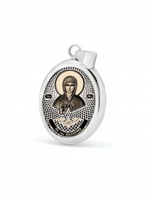 Овальная икона подвеска "Св. мученица Валерия" (арт. С-020 Валерия) 