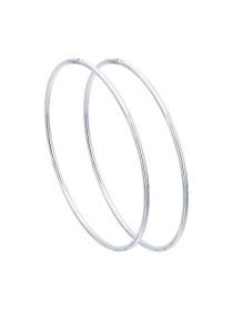  Серьги конго из серебра (арт. 94140048)