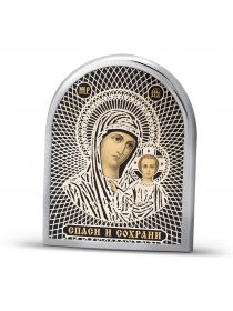 Арочная автомобильная икона "Богоматерь Казанская" (арт. С-А40 Б.К.)
