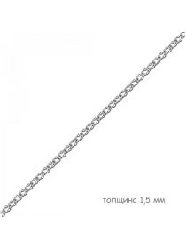 Цепочка родированная двойной ромб (арт. Ц1РМ27РО052070)